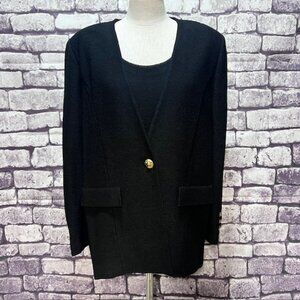 Steve Fabricant NWT Black Matching Tank & Jacket Size 1X